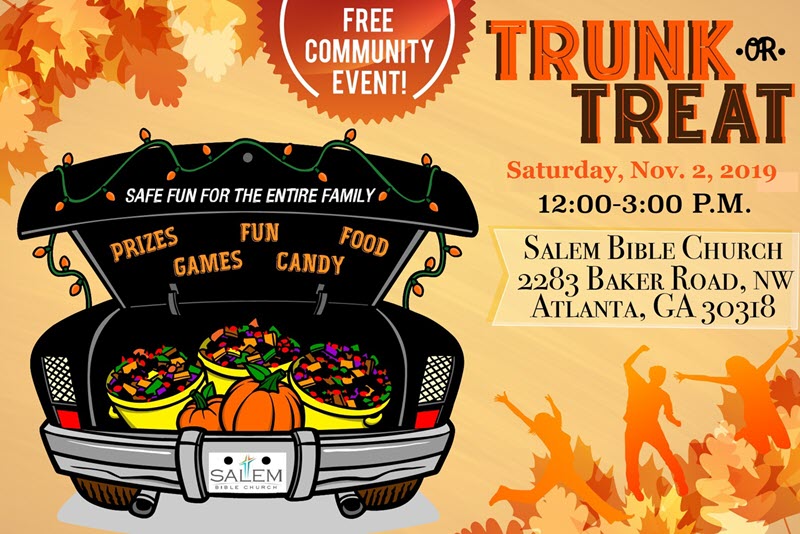 Trunk Or Treat Salem Bible Church